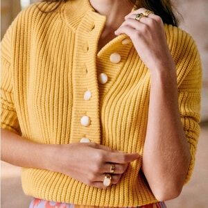 Sezane Lucas Jumper - Yellow - XXS NWT